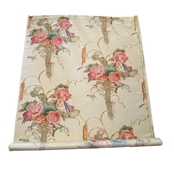 Brunschwig & Fils FABRIC Imperial Lotus HAND PRINT Colonial American Patriot Uph - Picture 1 of 6